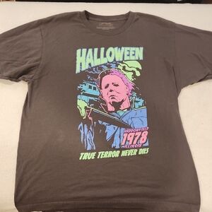 Halloween Graphic Tee - Charcoal